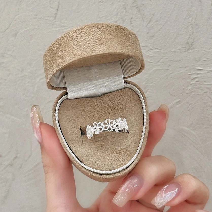 S-蕾絲花環開口戒