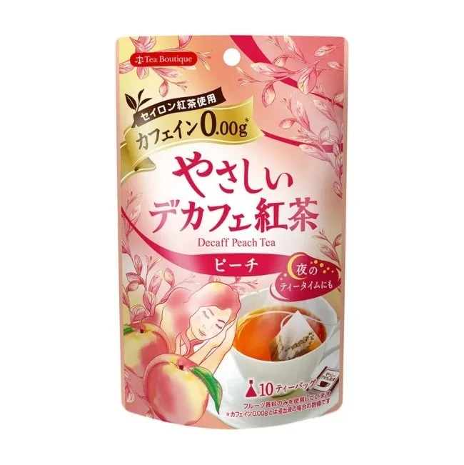 Tea Boutique無咖啡因 立體茶包 晚安茶系列 (蜜桃紅茶)(1.2克 x10袋)