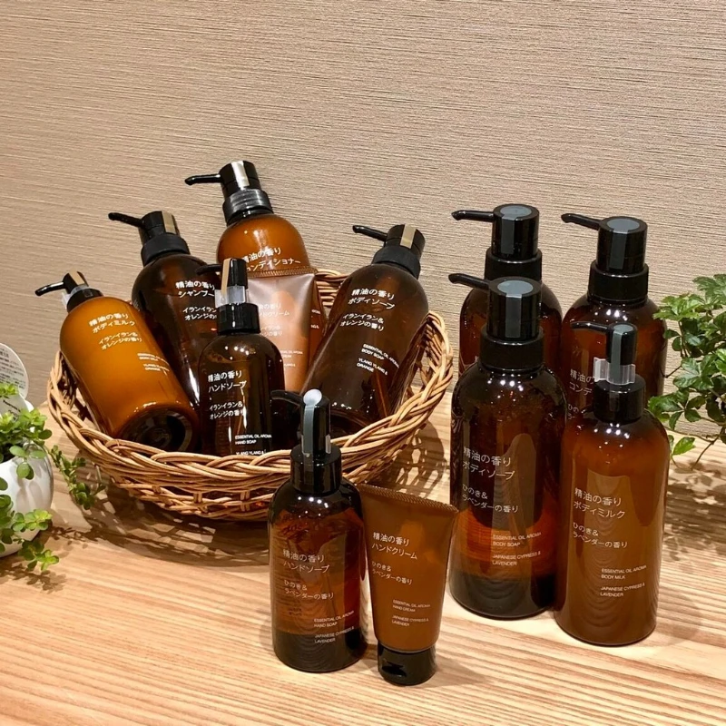 MUJI 無印良品限定⭐精油香氛系列🧼沐浴乳400ml (檜木&薰衣草/依蘭&橙香)