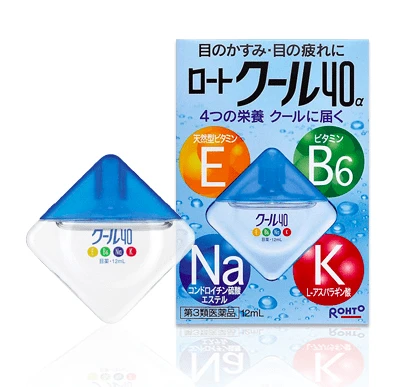 樂敦ROHTO 維他命眼藥水40a 藍色 / 12ml