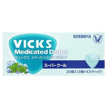 大正製藥 維克斯 潤喉糖【酷涼薄荷】20粒/盒