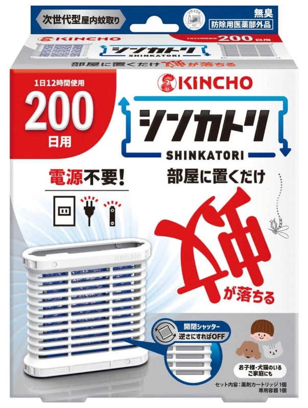 Kincho最新爆品🔥金雞Shinkatori 免插電蚊香200日【主機】