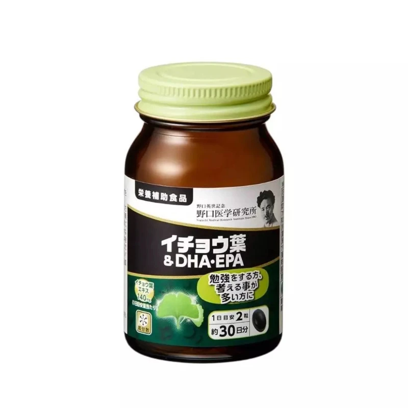 野口醫學研究所 銀杏 EPA DHA 綜合記憶力加強錠 60錠