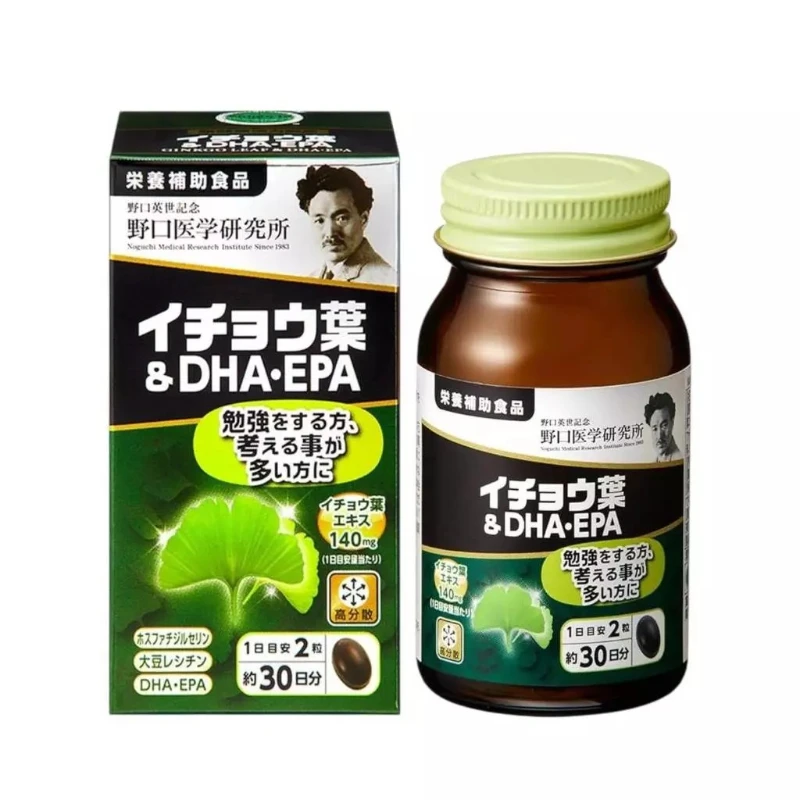 野口醫學研究所 銀杏 EPA DHA 綜合記憶力加強錠 60錠