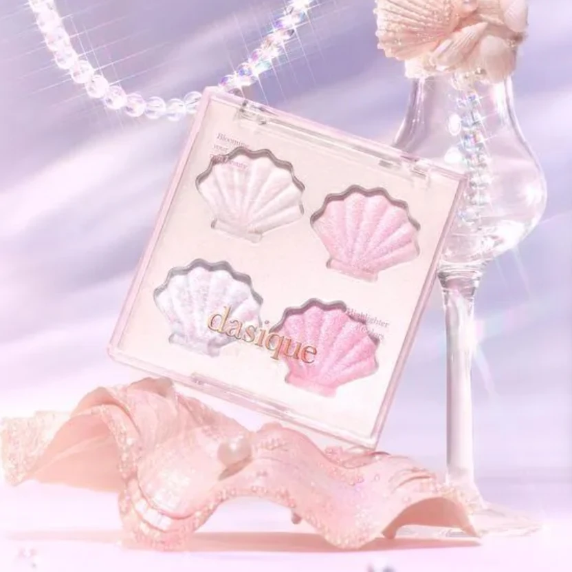 Dasique Shine Glowy Highlighter Palette 美人魚貝殼高光打亮盤