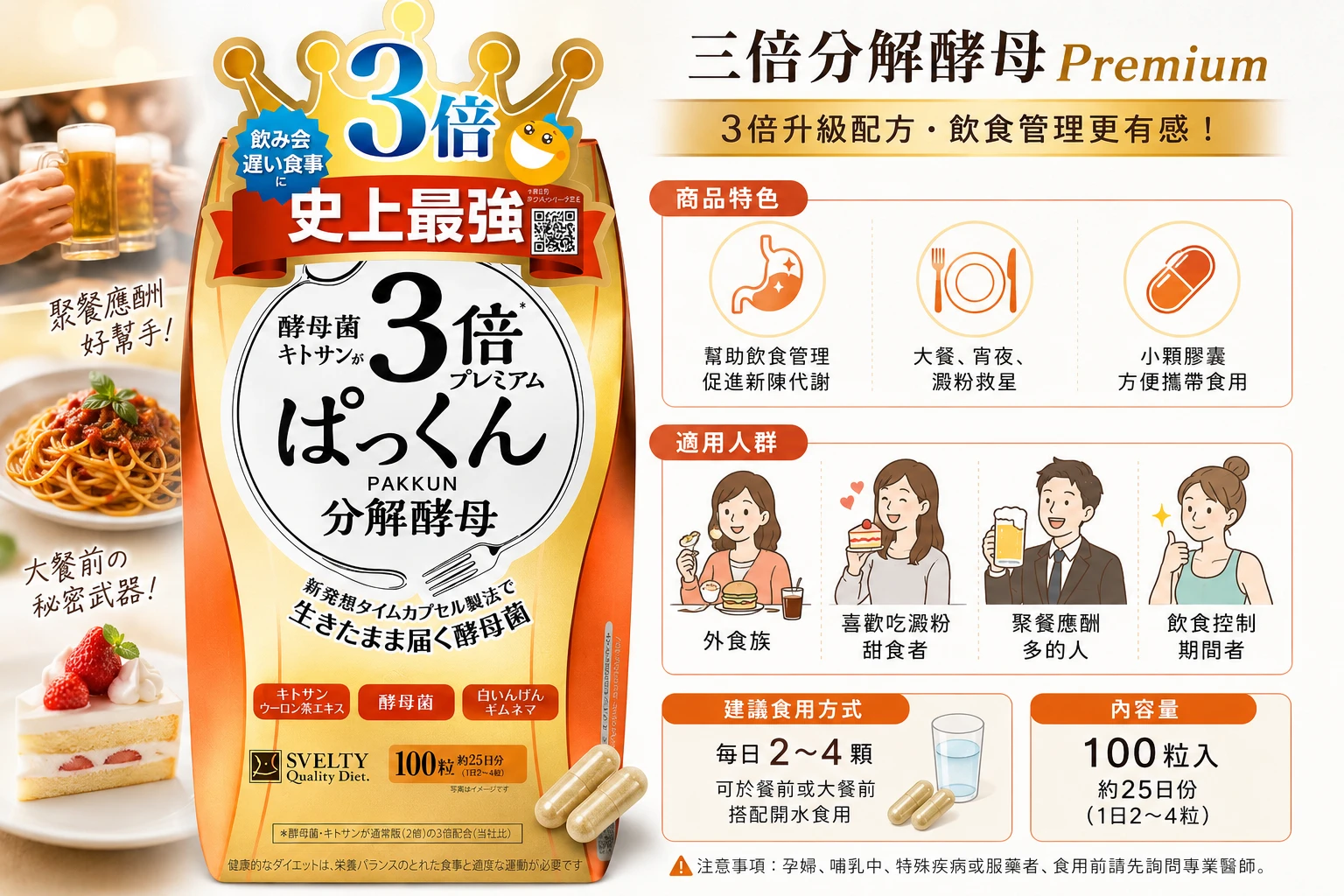 現貨 SVELTY 絲蓓緹糖質3倍分解酵母素酵素 加強版 100粒