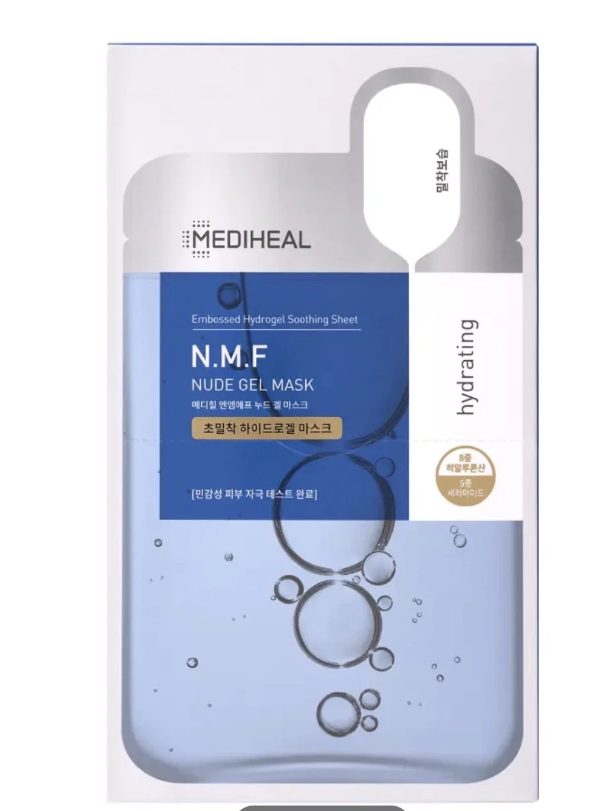 預購 MEDIHEAL N.M.F 裸感凝膠面膜（保濕補水款）10入