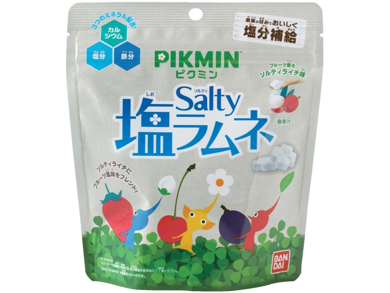 現貨 日本BANDAI × 皮克敏🍬鹽份補給彈珠汽水荔枝風味糖 39g