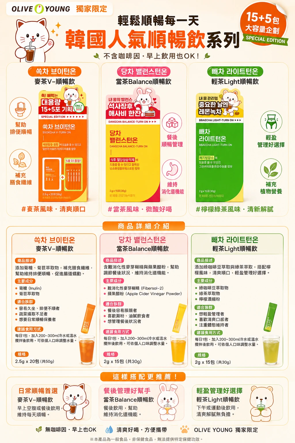 預購 韓國DANGCHA V-TURN ON 人氣順暢飲