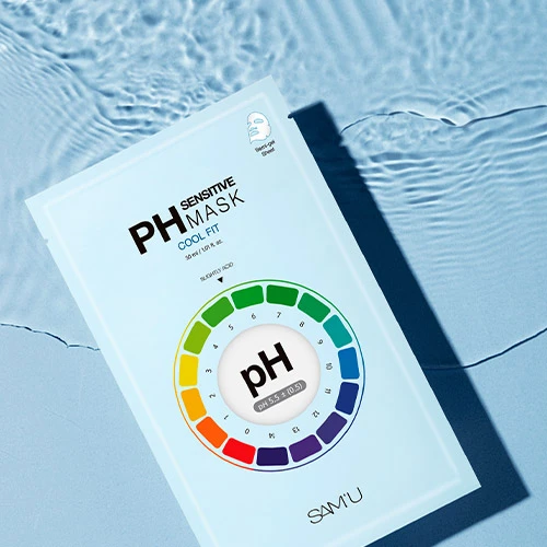 現貨 SAM’U PH 涼感弱酸舒緩保濕面膜（Cool Fit）30ml／5片