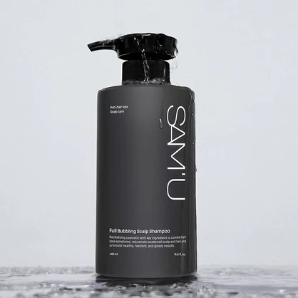 現貨 SAM’U Full Bubbling Scalp Shampoo 全泡泡頭皮洗髮精 490ml