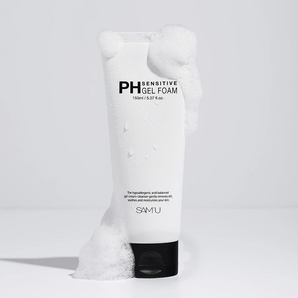 現貨 SAM’U PH Sensitive Gel Foam 舒緩保濕凝膠洗面乳 150ml