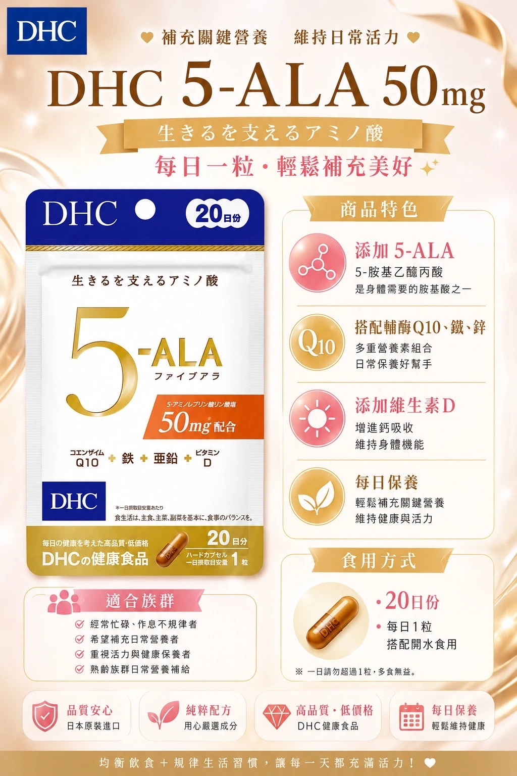 預購 DHC 5-ALA 20日