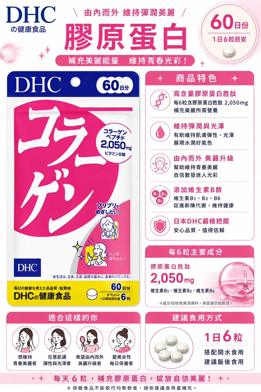 現貨 DHC膠原蛋白錠60日
