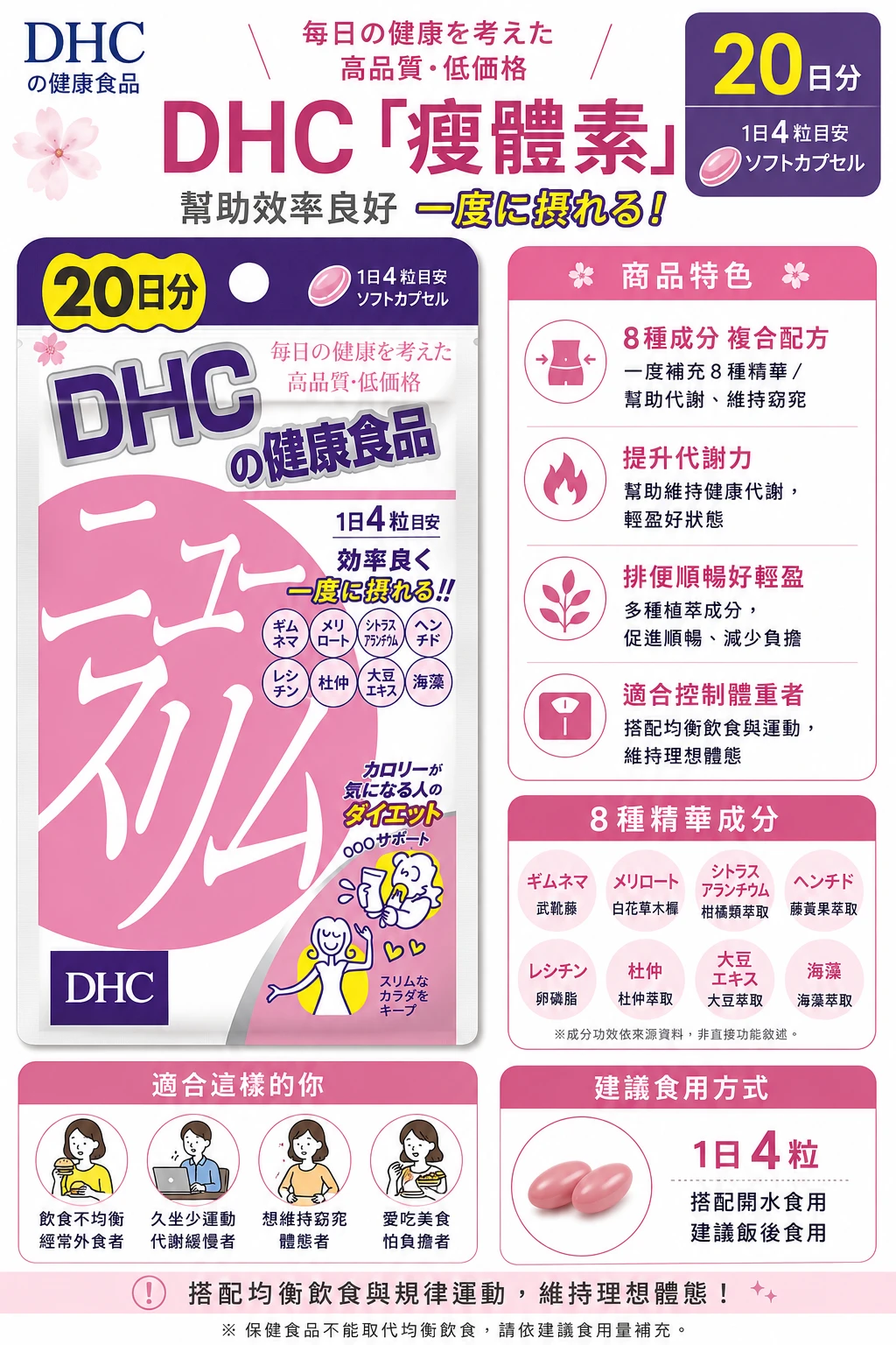 現貨 DHC輕盈元素30日