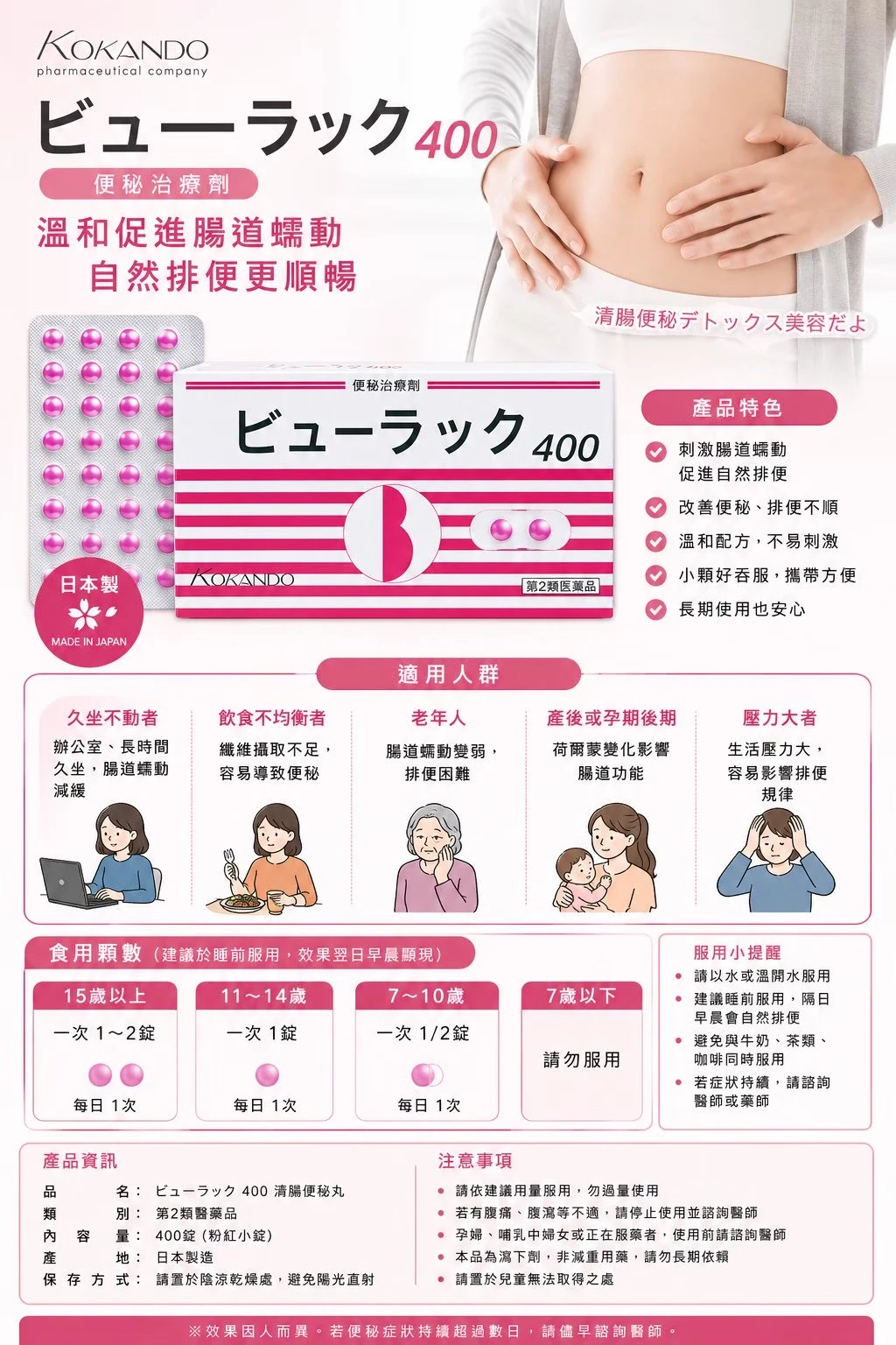 現貨 皇漢堂便祕丸 400錠/盒