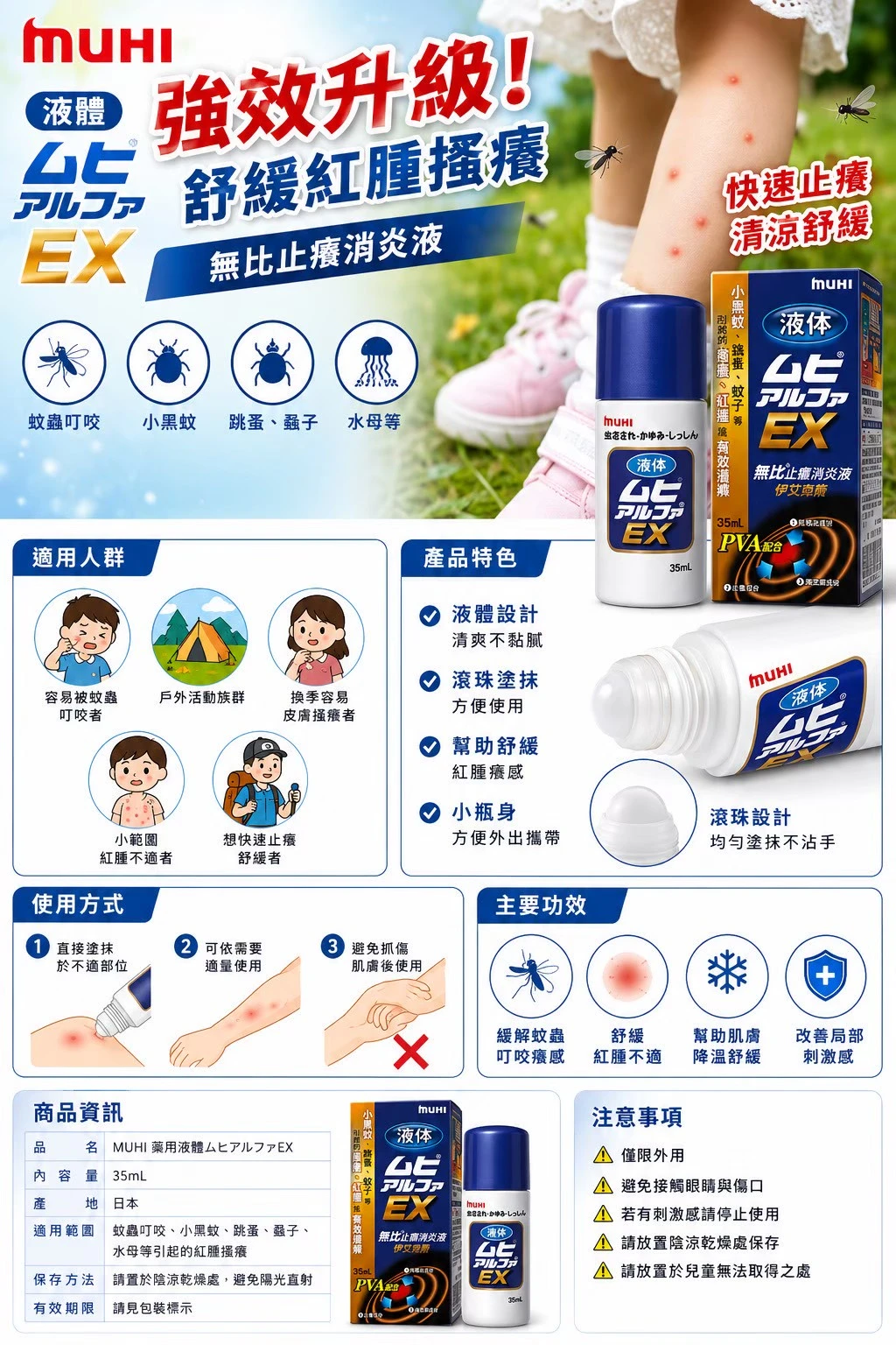 現貨 池田模範堂 止癢消炎液 EX 35ml-