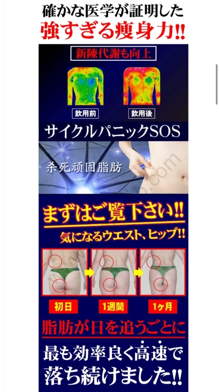 預購 SOS CYCLE PANIC 纖體急速瘦身錠 60粒/包