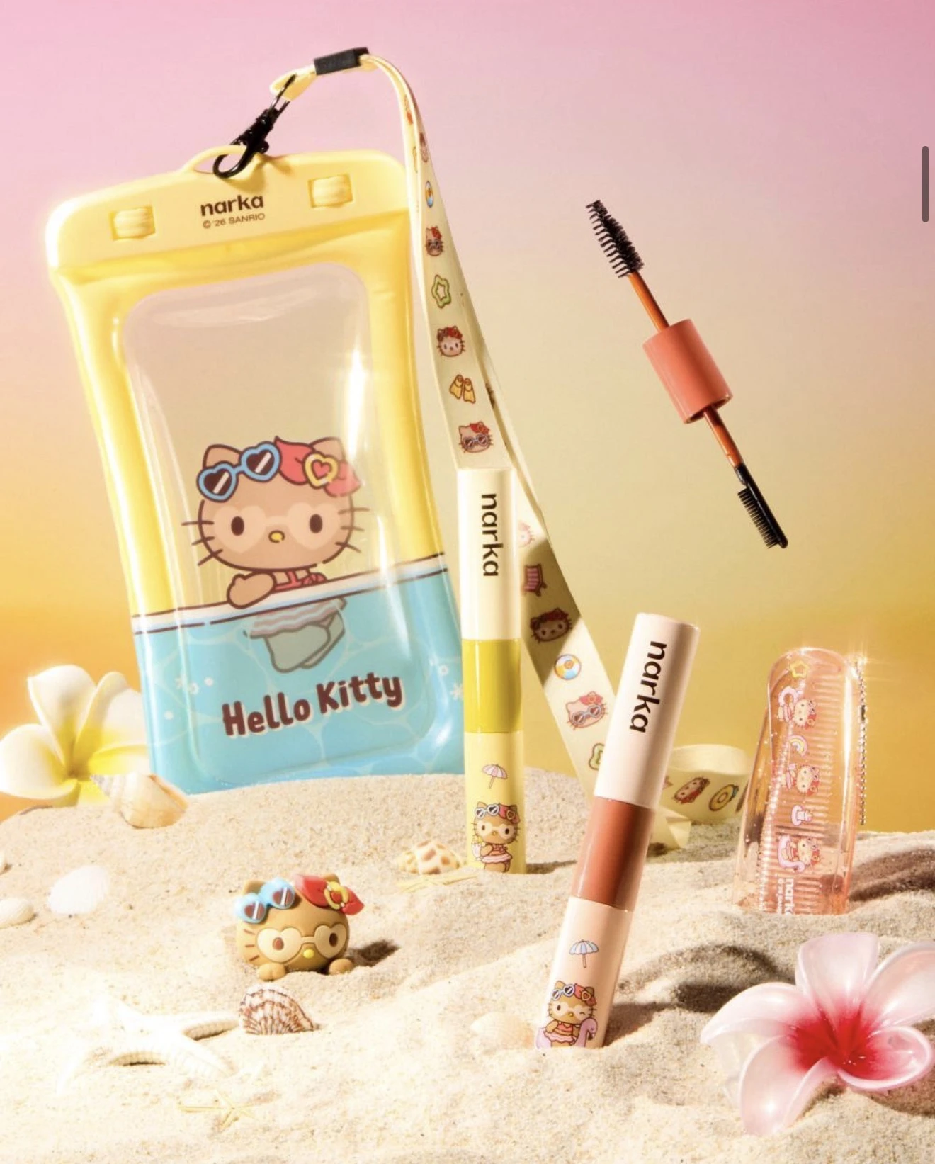 預購 narka × Hello Kitty 碎髮定型膏｜輕盈服貼款／強力定型款＋限定贈品