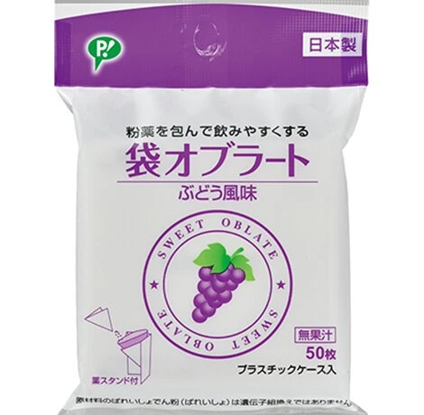 PIP HEALTH 袋裝糯米紙 50入【葡萄風味】