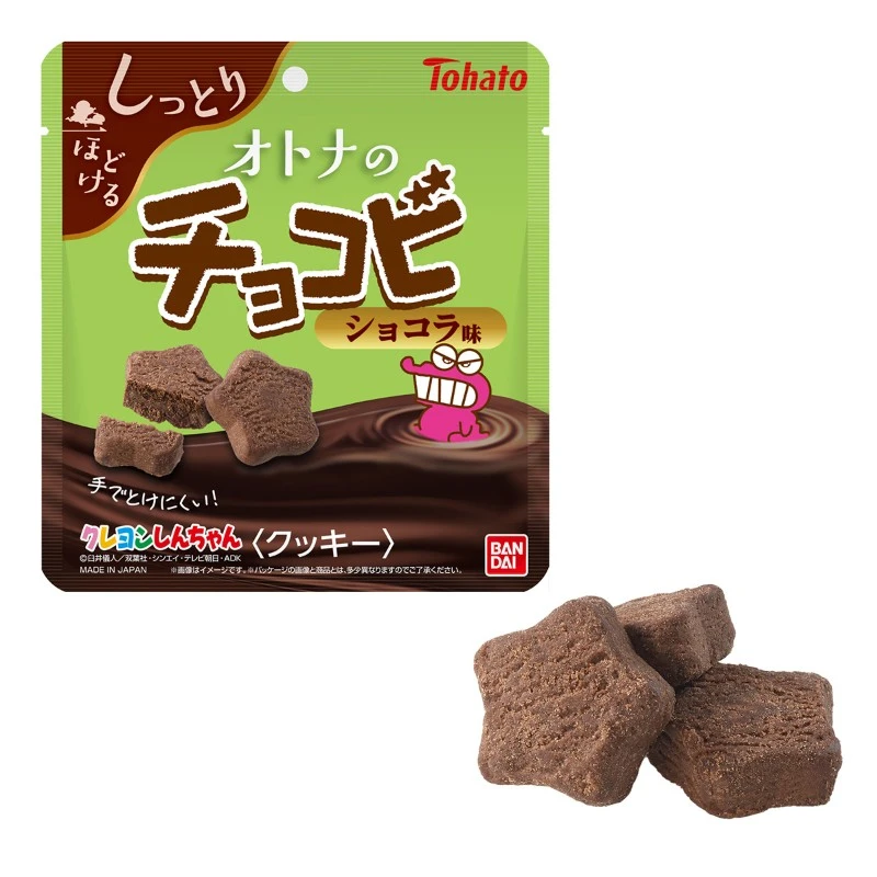 現貨 日本Tohato東鳩🍫蠟筆小新Chocobi🍫大人版巧克力星星餅乾 41g EXP2027.2.26