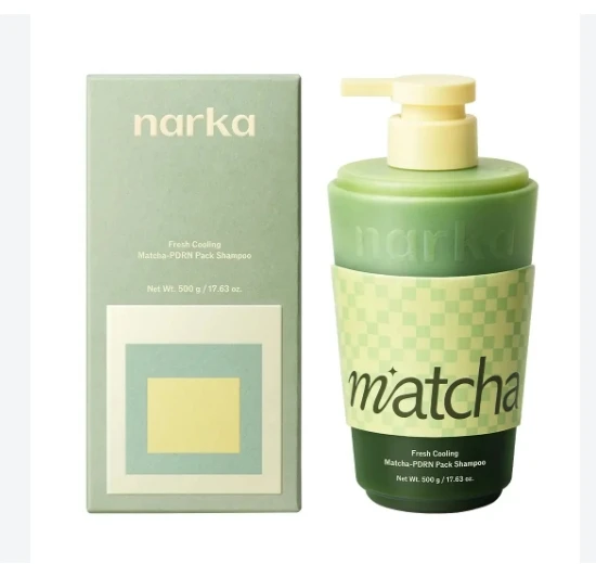 現貨 🇰🇷 韓國 narka 抹茶PDRN冰感頭皮淨化洗髮精 500g｜清涼控油 潔淨頭皮