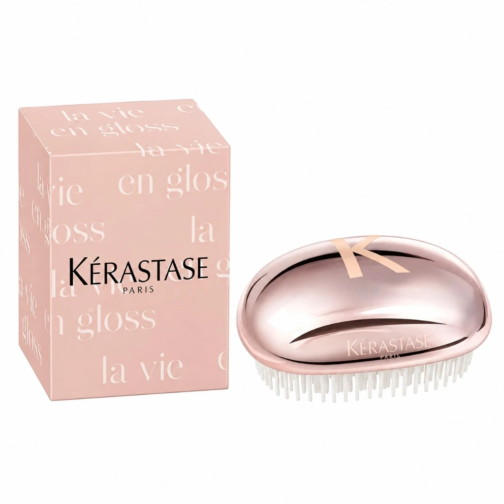 現貨 🎀 KÉRASTASE 巴黎卡詩 La Vie En Gloss 玫瑰金氣墊按摩梳