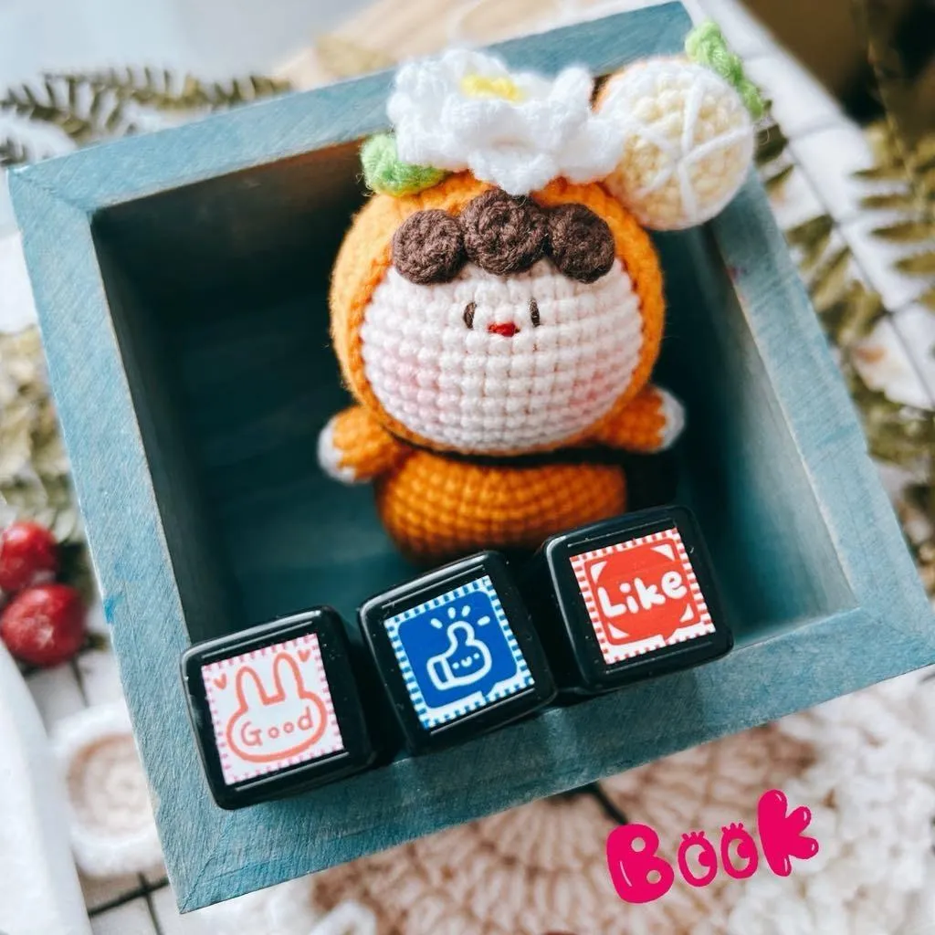Book思議。原子章｜拇指讚｜兔子Good｜Like｜素材章