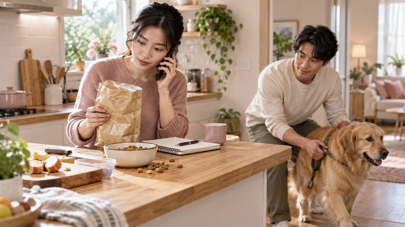 飼主保留誤食包裝並致電獸醫，家人把狗狗帶離廚房