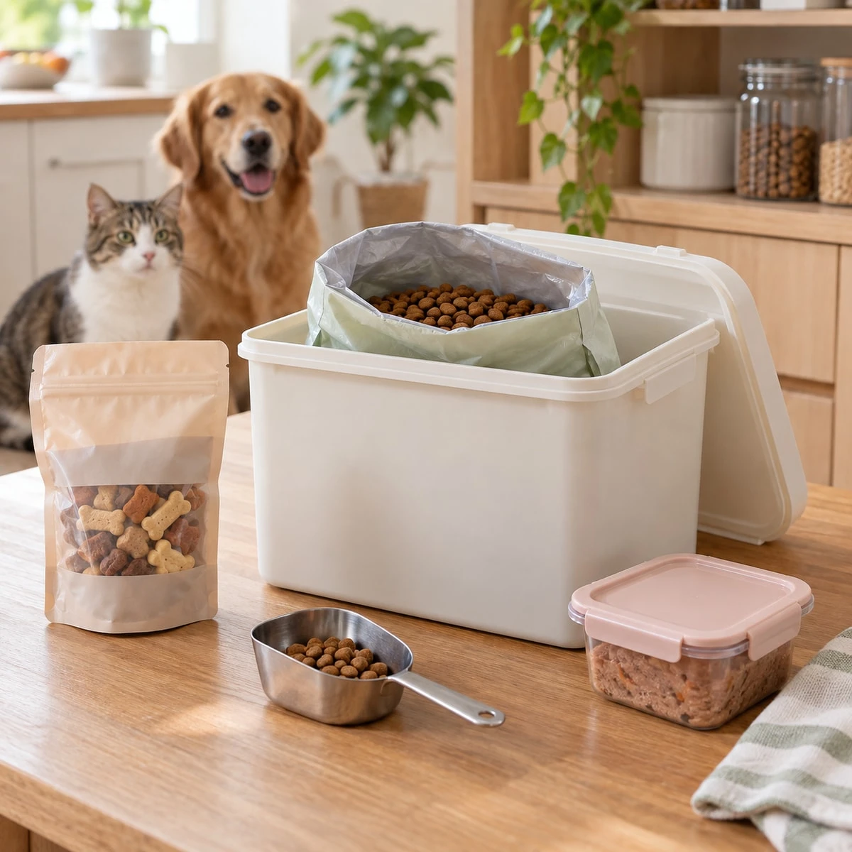 寵物飼料開封後怎麼保存？乾糧、罐頭與零食收納指南