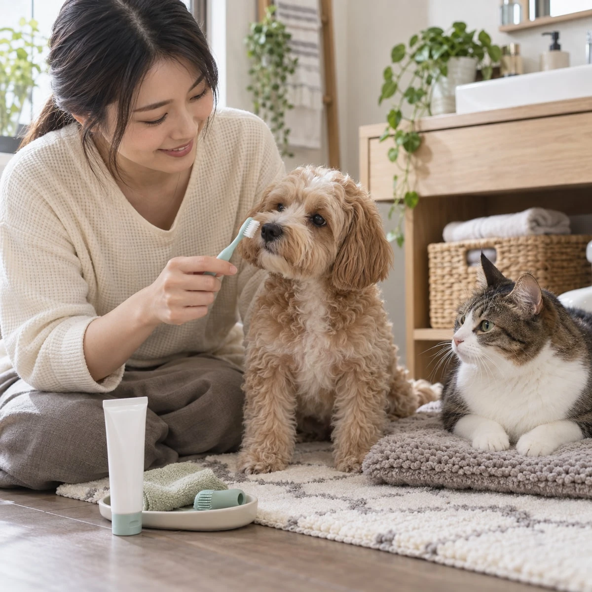 毛孩口臭只是沒刷牙嗎？犬貓居家潔牙與就醫警訊