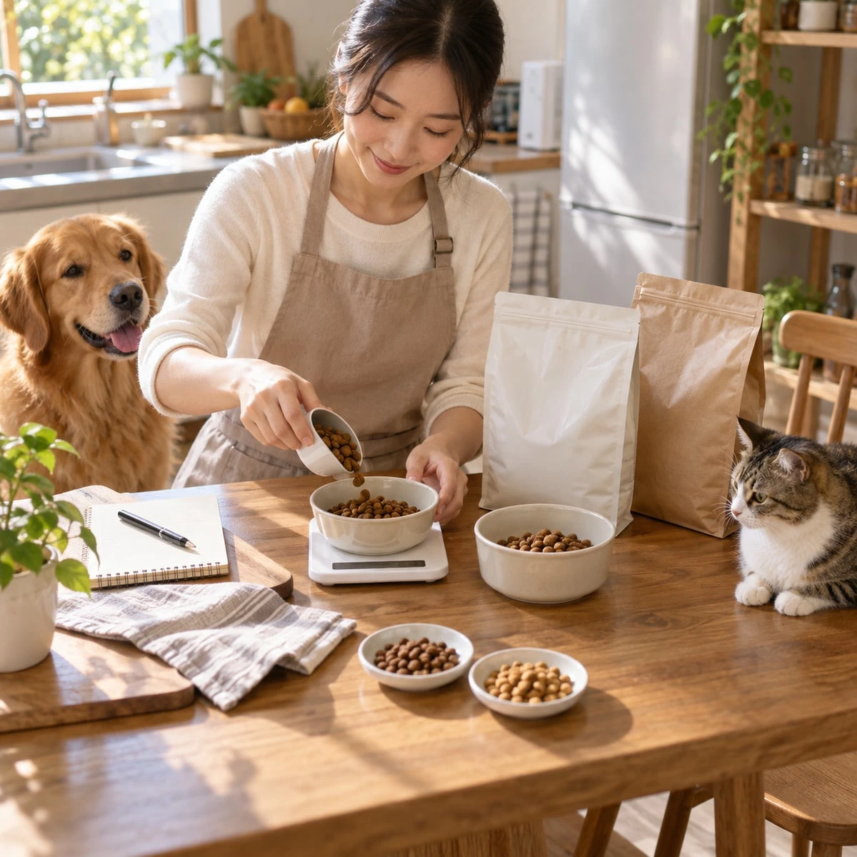 犬貓換飼料怎麼換？漸進比例、觀察紀錄與停止警訊