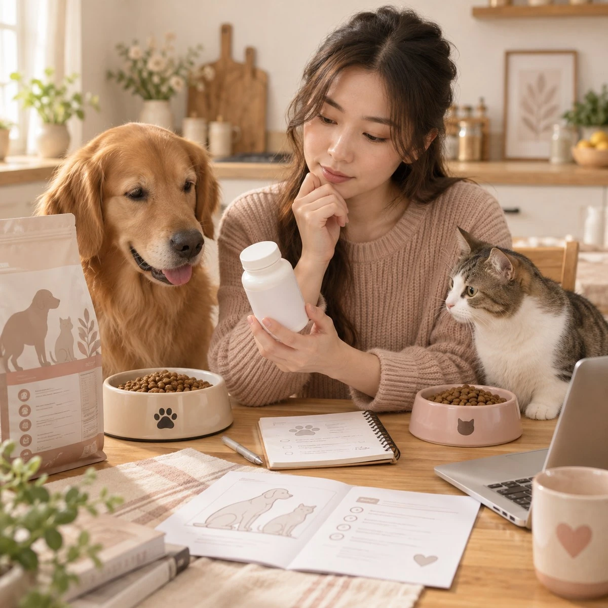 犬貓需要吃保健品嗎？完整飲食、成分與補充前檢查