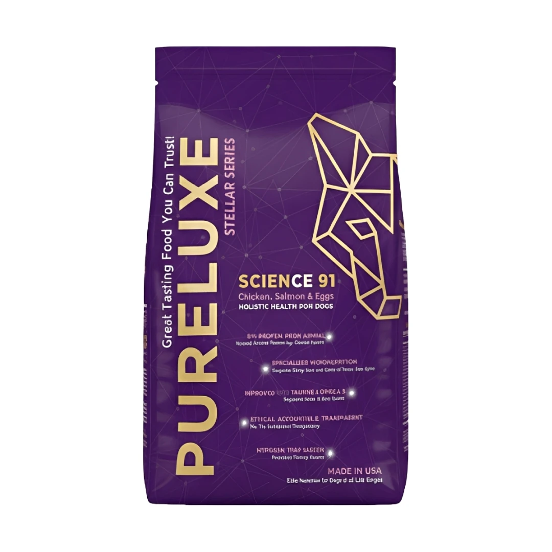 【美國純華 Pureluxe】91益菌機能狗飼料｜全齡犬配方 (9.98kg/22LB)