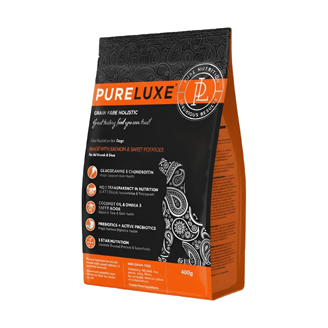【美國純華 Pureluxe】鮮鮭魚無穀狗飼料｜(400g)
