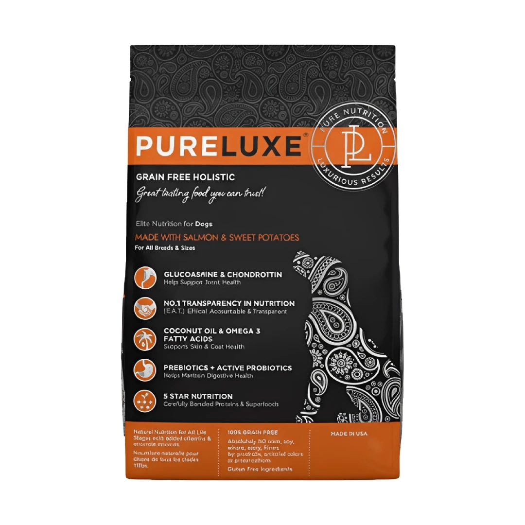 【美國純華 Pureluxe】鮮鮭魚無穀狗飼料｜(1.81kg/4LB)