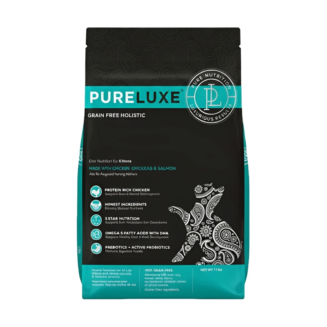 【美國純華 Pureluxe】鮮雞無穀幼貓飼料|(5kg/11LB)