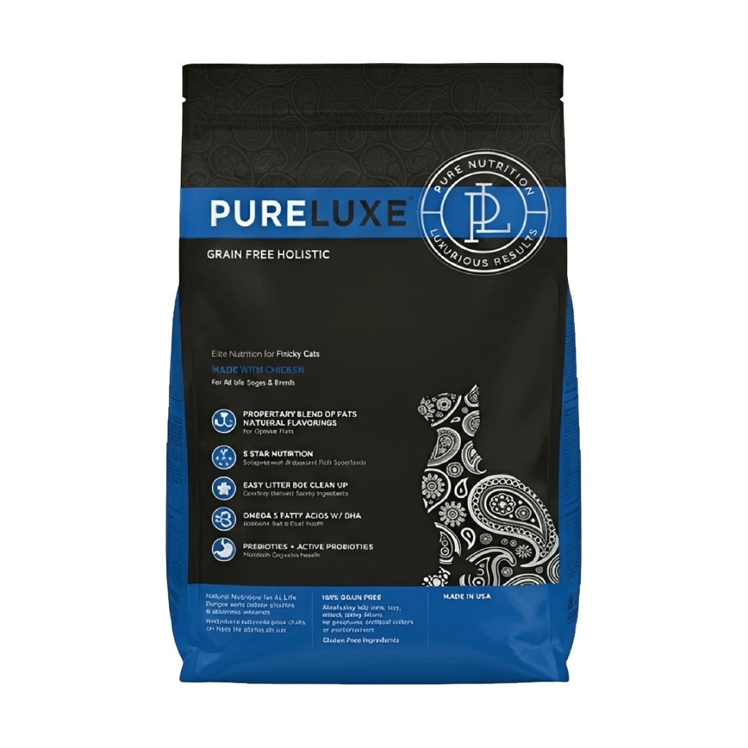 【美國純華 Pureluxe】鮮雞無穀成貓飼料｜(5kg/11LB)