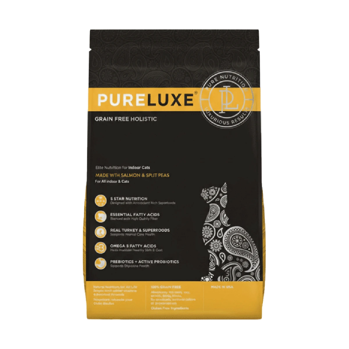 【美國純華 Pureluxe】室內貓無穀貓飼料| (1.5kg/3.3LB)