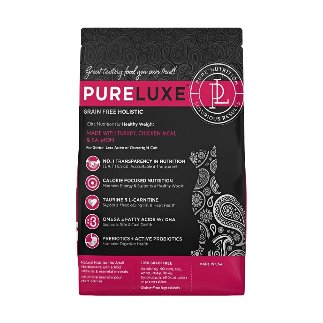 【美國純華 Pureluxe】高齡無穀貓飼料｜熟齡貓精準營養  (1.5kg/3.3LB)