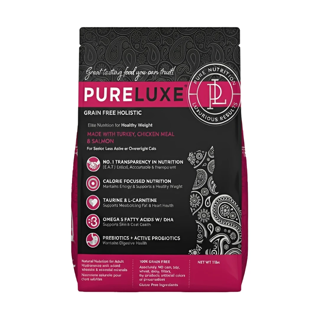 【美國純華 Pureluxe】高齡無穀貓飼料｜熟齡貓精準營養  (5kg/11LB)