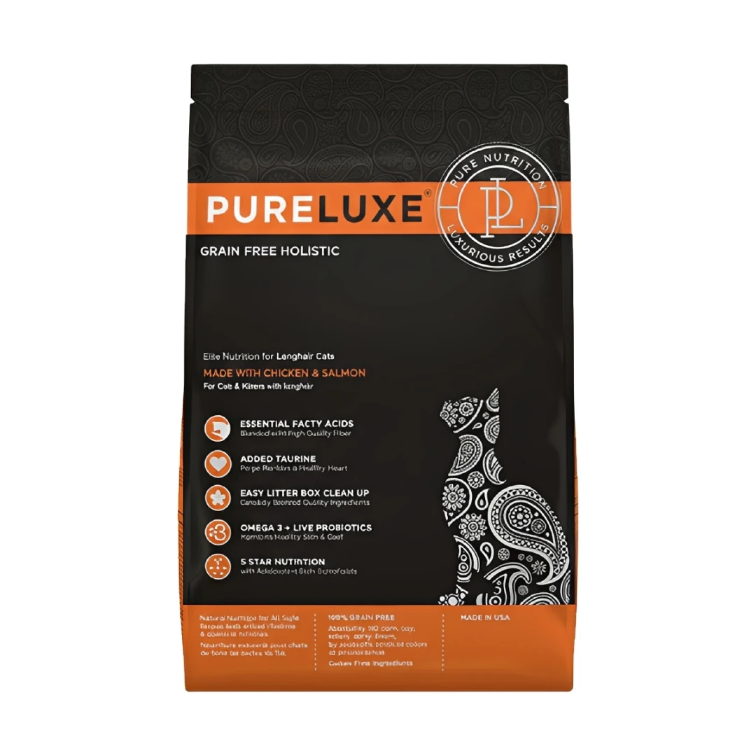 【美國純華 Pureluxe】膚質亮毛貓無穀貓飼料｜(1.5kg/3.3LB)