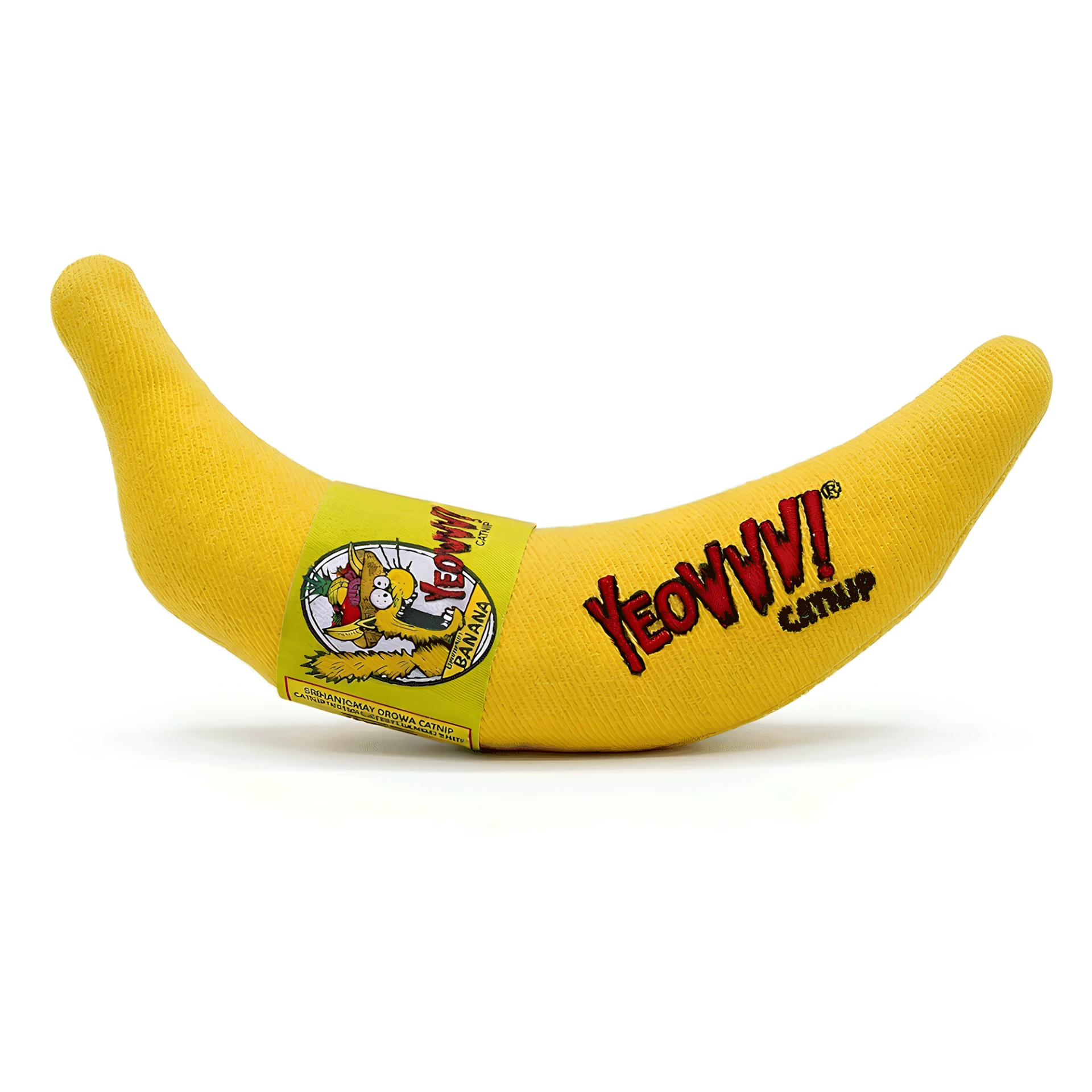 【美國 Yeowww!】瘋狂貓有機貓草玩具丨經典黃色香蕉