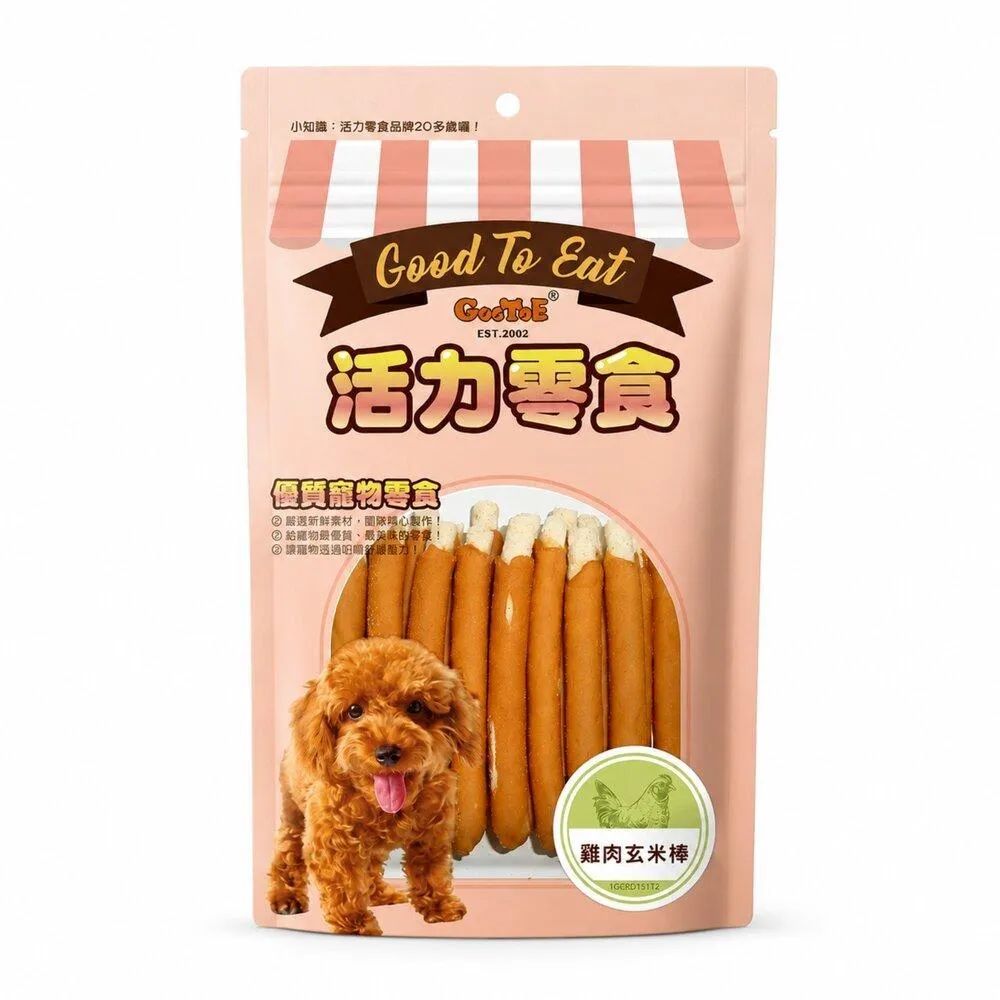 【GooToe活力零食】雞肉玄米棒 190g
