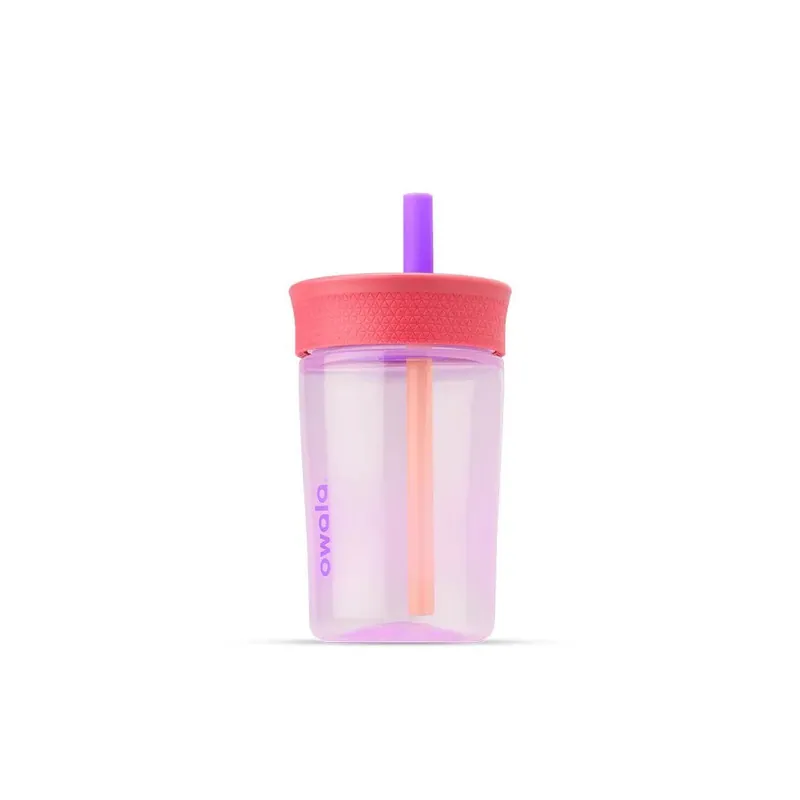 OWALA KIDS' TUMBLER 兒童系列 透明吸管杯 12oz lilac rocket