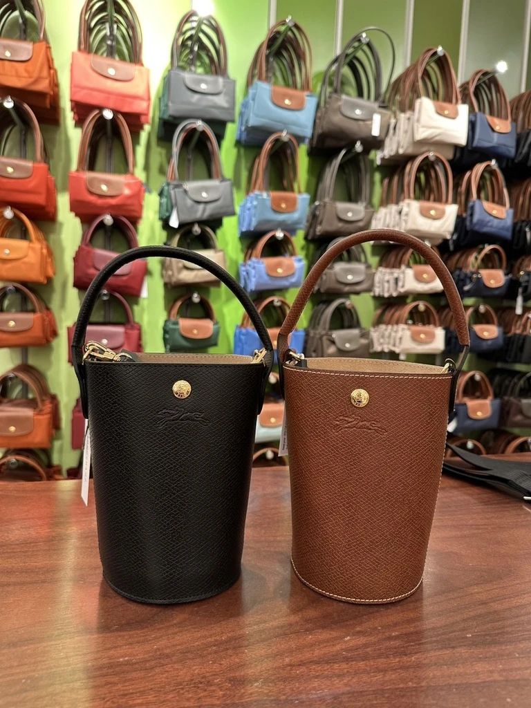 Longchamp Epure牛皮水桶包