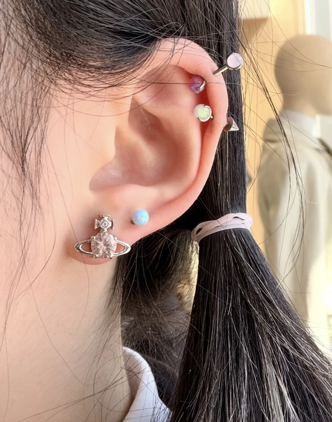 Vivienne Westwood Reina耳環小號 粉鑽