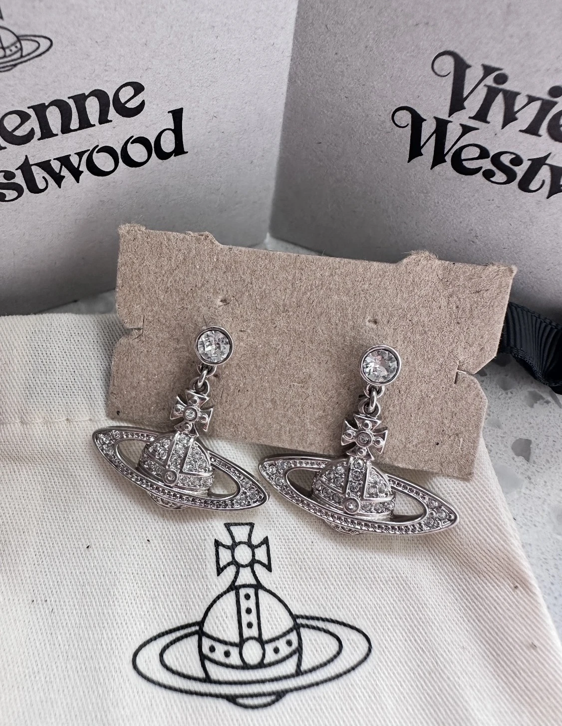 Vivienne Westwood Mini Relief Drop Earrings