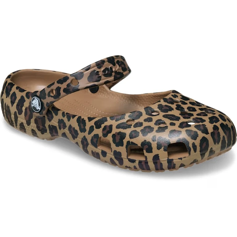 crocs 經典芭蕾洞洞鞋 豹紋 秋冬 限定款
