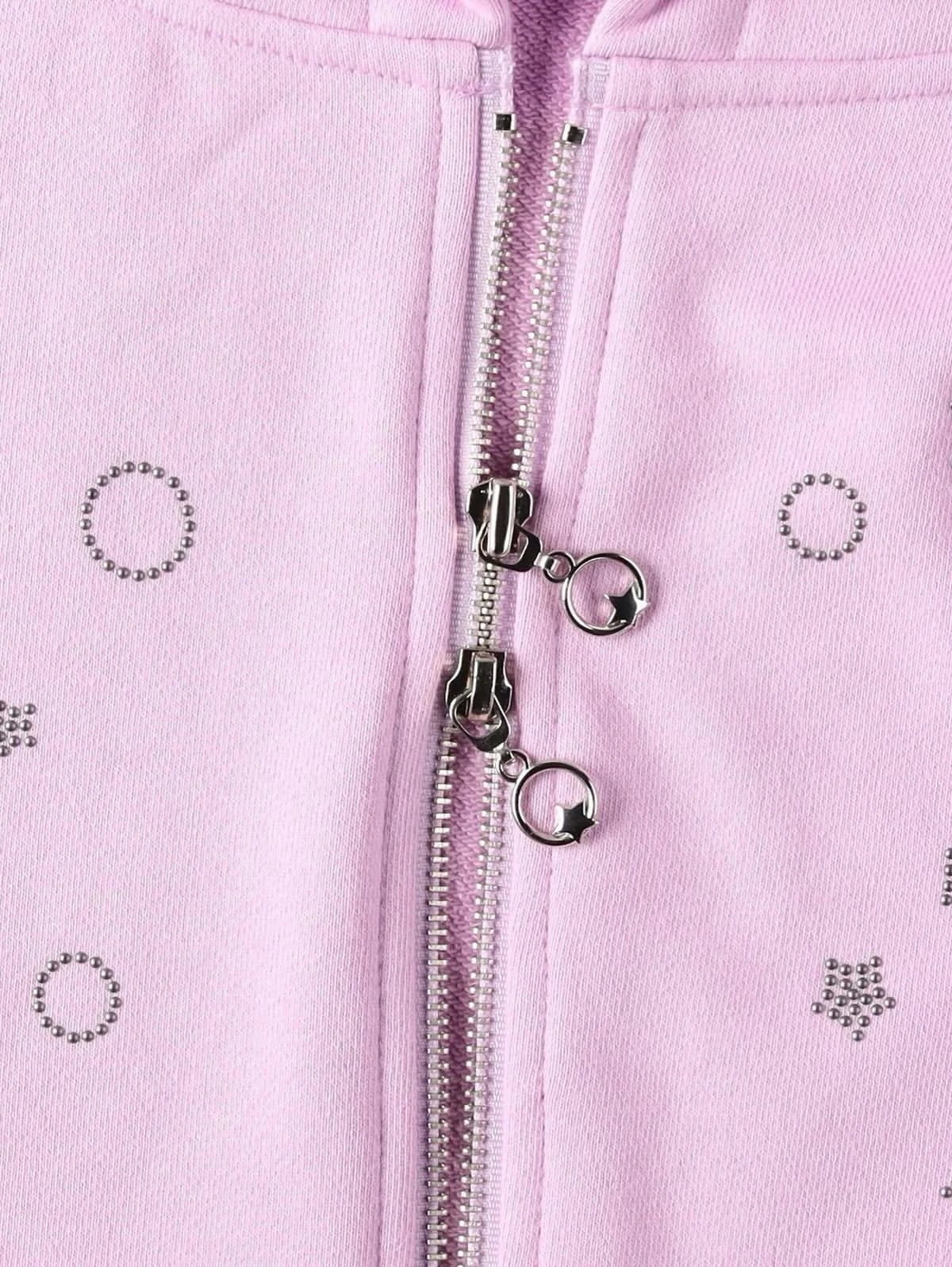 張員瑛實著 韓國代購 RUNNINGHIGH 惡魔耳 Ear Zip-Up Hoodie 星星 串珠鉚釘 雙拉鍊 連帽 外套